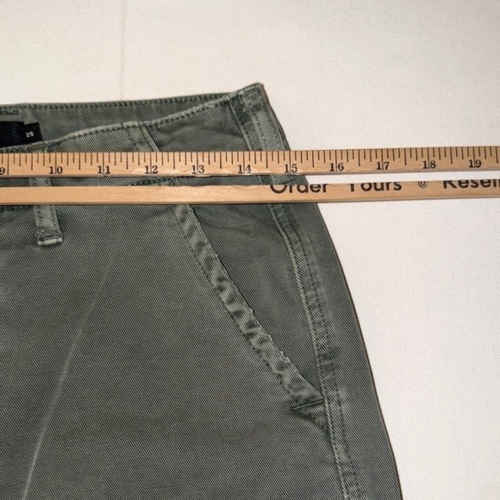 Hudson Los Angeles Womens Olive Green Cargo Pants Stretch Utility Size 25 - Picture 7 of 10